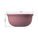 Food-Bowl ToGo, 1,0 l, raffiniertes rot/transparent