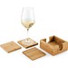 GAUTHIER. Glasuntersetzer aus Bambus, Natur
