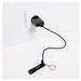 Gear X wiederaufladbare ultrahelle Key-Chain Taschenlampe, schwarz