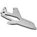 Geschenkartikel: ROMINOX® Key Tool Airplane / Flugzeug (19 Funktionen) im Motiv-Mäppchen Danke, silber