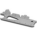 Geschenkartikel: ROMINOX® Key Tool Cargo Ship / Containerschiff (19 Funktionen) im Motiv-Mäppchen Große Helden, silber