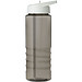 H2O Active® Eco Treble 750 ml Sportflasche mit Stülpdeckel & Trinktülle, kohle, schwarz