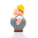Herr Bert® Anti-Stress-Figuren Bauarbeiter Bert, grau