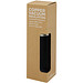 Hulan 540 ml Kupfer-Vakuum Isolierflasche mit Bambusdeckel, schwarz