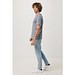 IQONIQ Brett T-Shirt aus recycelter Baumwolle, light heather navy, XXS