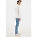 IQONIQ Elgon Quarter-Zip-Sweater aus rec. Baumwolle, ivory white, L