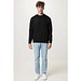 IQONIQ Etosha Lightweight Sweater aus recycelter Baumwolle, schwarz, XXS