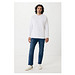 Iqoniq Etosha Lightweight Sweater aus recycelter Baumwolle, weiß, XXXL
