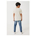 Iqoniq Koli Kids T-Shirt aus recycelter Baumwolle, natural raw, 13-14 y