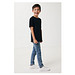 Iqoniq Koli Kids T-Shirt aus recycelter Baumwolle, schwarz, 11-12 y