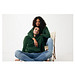 Iqoniq Rila Lightweight Hoodie aus recycelter Baumwolle, forest green, XL