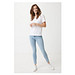 Iqoniq Sierra Lightweight T-Shirt aus recycelter Baumwolle, weiß, L