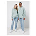 Iqoniq Trivor Mikrofleece-Kapuzenjacke aus recyc. Polyester, Iceberg green, XXXL