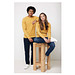 Iqoniq Zion Rundhals-Sweater, ochre yellow, XXL
