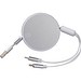 Ladekabel aus recyceltem Aluminium Ostend,silbergrau