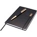 Legato A5 Notizbuch und Tintenroller Set, schwarz