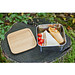 Lunchbox Vesper, groß, silber/natur