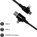 MagCable 4in1 magnet, Schwarz