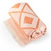 MALEK. Multifunktions- und Badetuch (350g/m²) aus Baumwolle (85%) sowie recycelter Baumwolle (15%), leicht und widerstandsfähig, Orange
