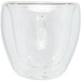 Manti 2-teiliger 100 ml doppelwandiger Glasbecher mit Bambusuntersetzer, transparent, natural