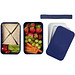 MIYO Doppel-Lunchbox, doppellagig, blau