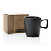 Keramik-Kaffeetasse Alva, 300 ml, schwarz