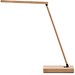 MOREY. Klappbare Schreibtischlampe mit superschnellem kabellosem 15W-Ladegerät aus Bambus, Natur