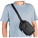MYKONOS. Gürteltasche aus 600D recyceltem Polyester und Innenfutter aus 210D recyceltem Polyester, Schwarz