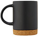 Neiva 425 ml Keramiktasse mit Korkboden, schwarz