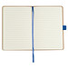 Notizbuch aus Bambus, blau