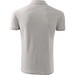 Polohemd Herren Pique Polo, 2XL, hellgrau melliert