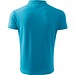 Polohemd Herren Pique Polo, S, türkisblau