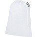 recycelter Polyester-Zuziehbeutel, 25 x 32 cm, weiss