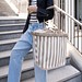 reisenthel® Einkaufstasche carrybag, summerstripes coffee