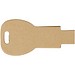 Schlüssel USB-Stick 2.0 aus recyceltem Papier, Kraftpapier, 1GB