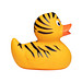 Schnabels® Bade-Ente getigerte Ente, orange