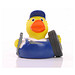 Schnabels® Bade-Ente Mechaniker, gelb/blau