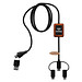 SCX.design C46 5-in-1 CarPlay-Kabel mit Leuchtlogo, schwarz