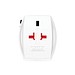 SKROSS World Travel Adapter MUV 65W PD mit USB-C-Kabel, weiß