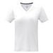 Somoto T-Shirt mit V-Ausschnitt für Damen, weiss, L