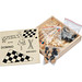 Spieleset in einer Holzbox, beige