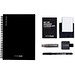 STARTER KIT INFINITEBOOK A5. Kit bestehend aus einem "Infinitebook", Reinigungsset, Marker und Markerhalter, Schwarz