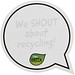 Sticky-Mate® sprechblasenförmige recycelte Haftnotizen, weiss