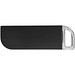 Swivel Rectangular USB-Stick, schwarz, 1GB
