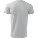 T-Shirt Herren Basic, 4XL, hellgrau melliert