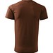 T-Shirt Herren Basic, S, schokolade