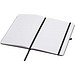 Teak A5 Hardcover Notizbuch, liniert, aus recyceltem Material, schwarz