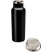 Thor 500 ml RCS-zertifizierte Trinkflasche aus Edelstahl, schwarz