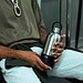 Trinkflasche Edelstahl, Schwarz 1000ml, Schwarz
