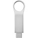Typ C USB Stick 3.0 rund, groß, silber, 32GB